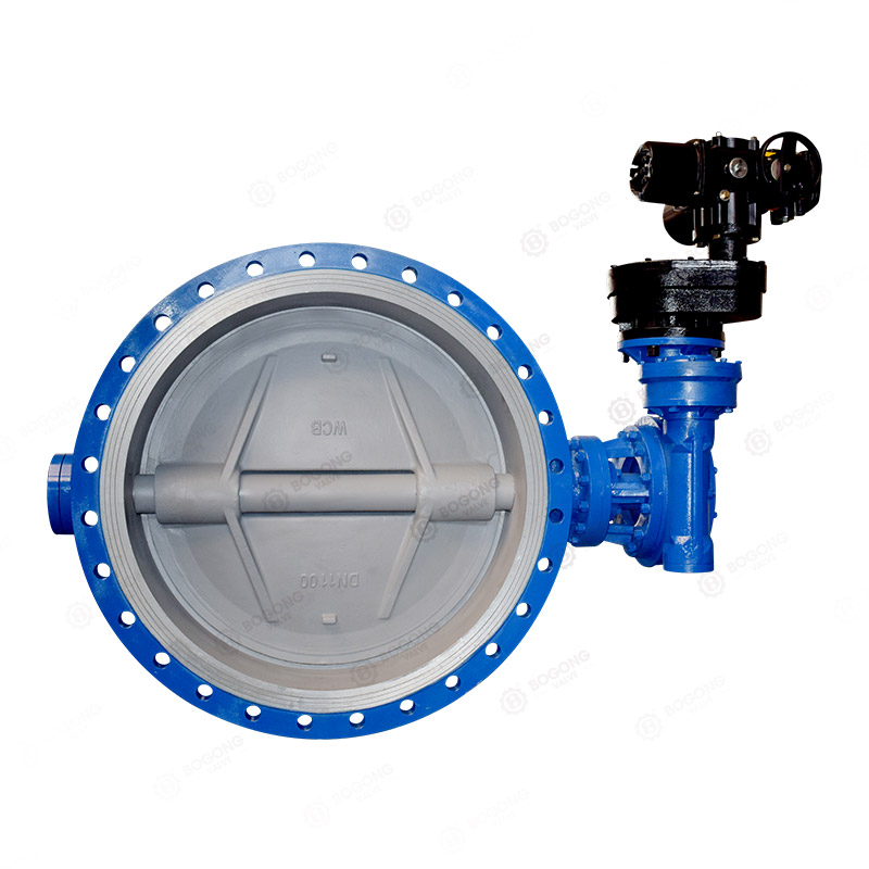 Electric flanged butterfly valve