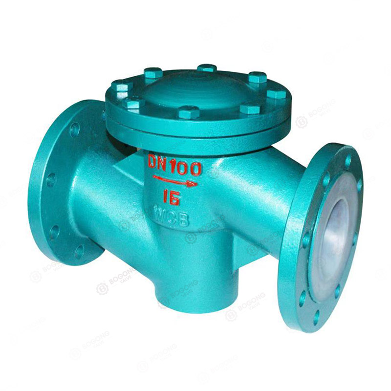 Fluorine lined check valve