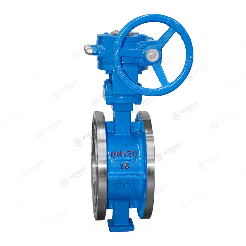 Cast steel flanged butterfly valve