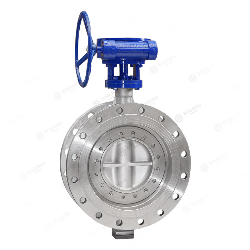 Worm gear stainless steel butterfly valve