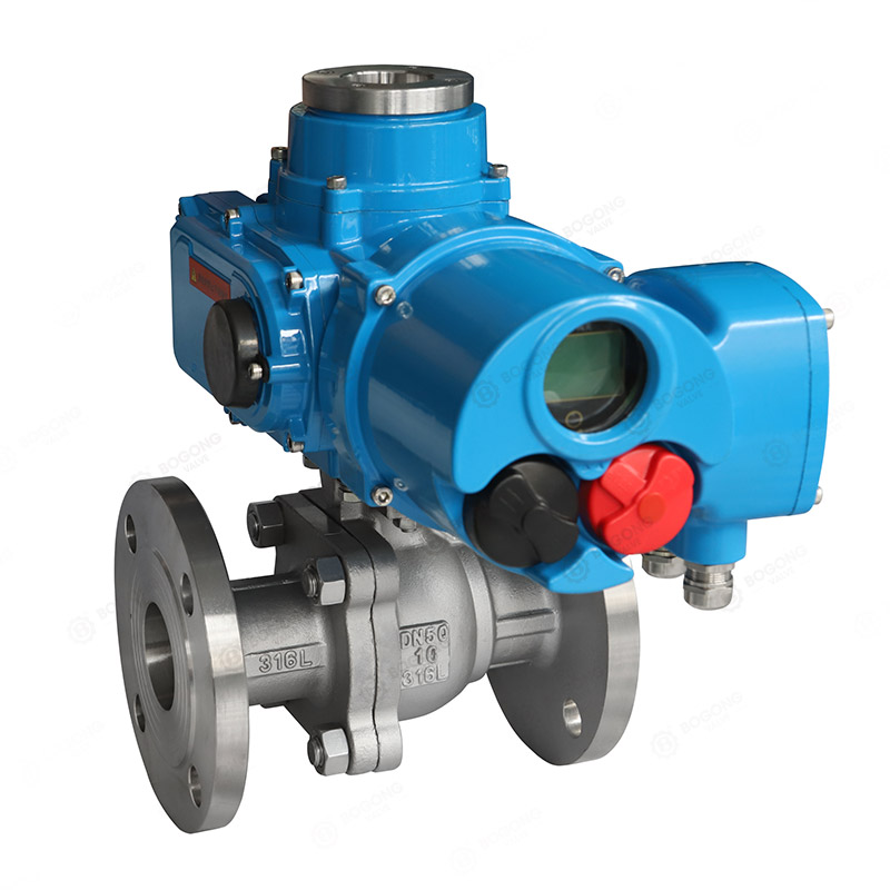 Electric flange ball valve