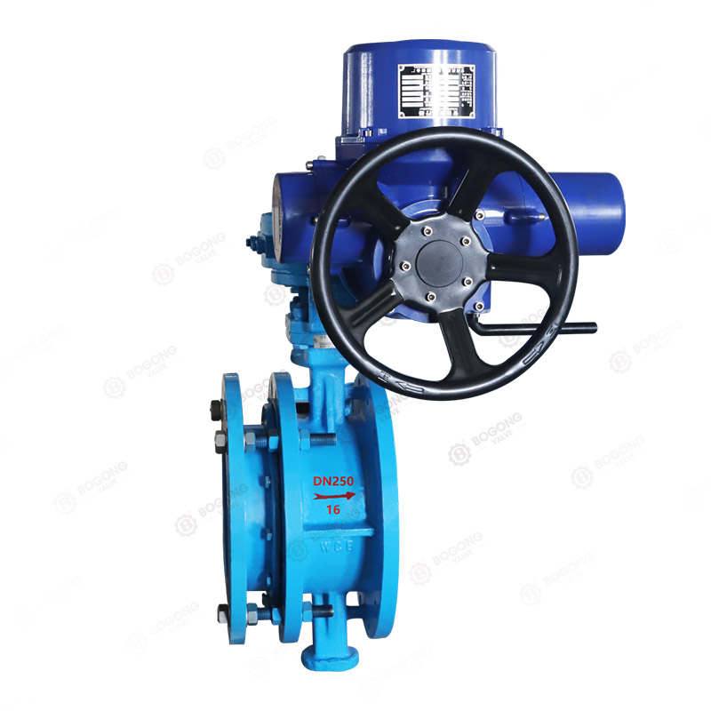 Electric telescopic butterfly valve