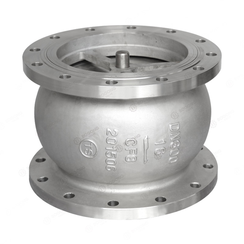 Cast steel silent check valve